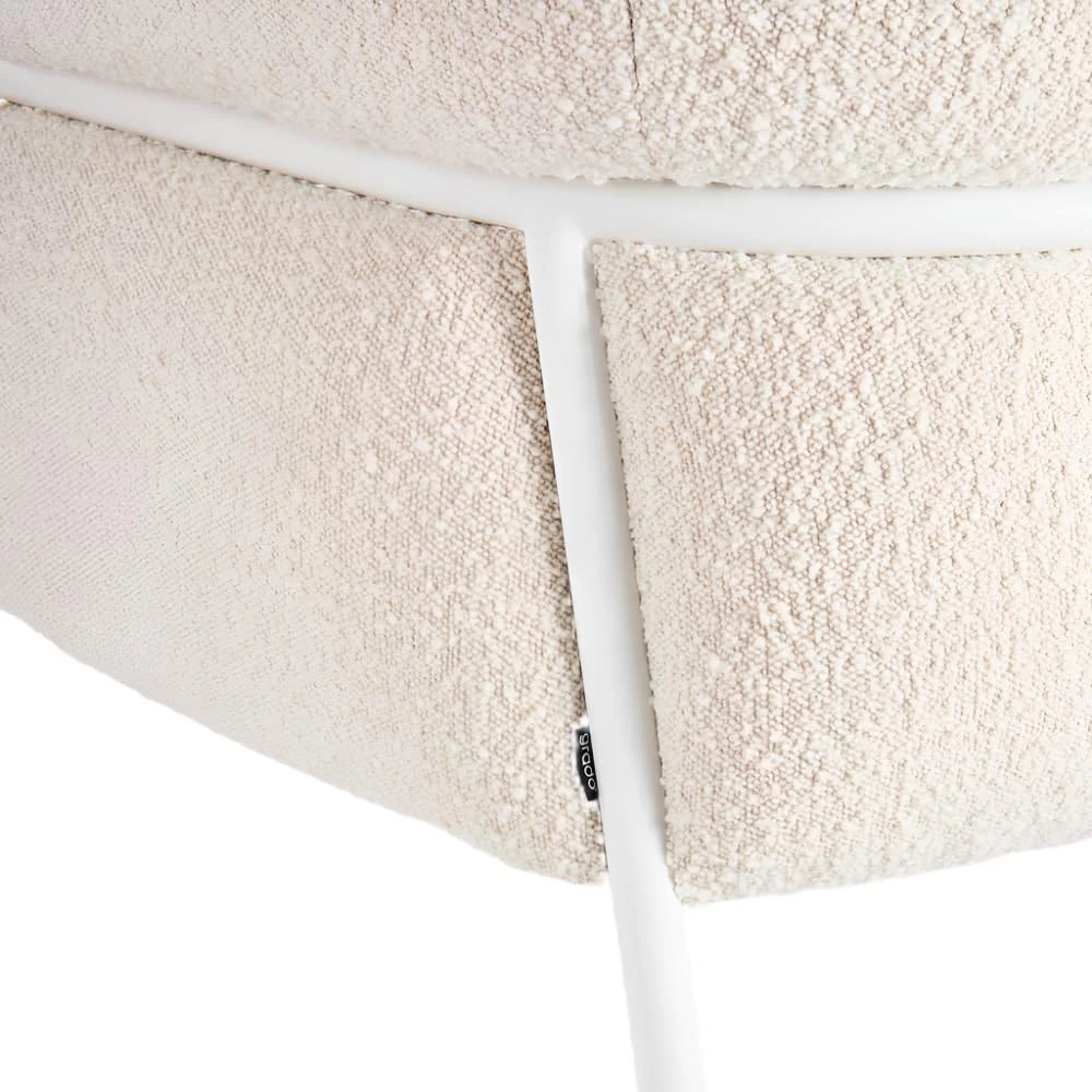 Belly Armchair - Maya Cream Boucle - Image 8