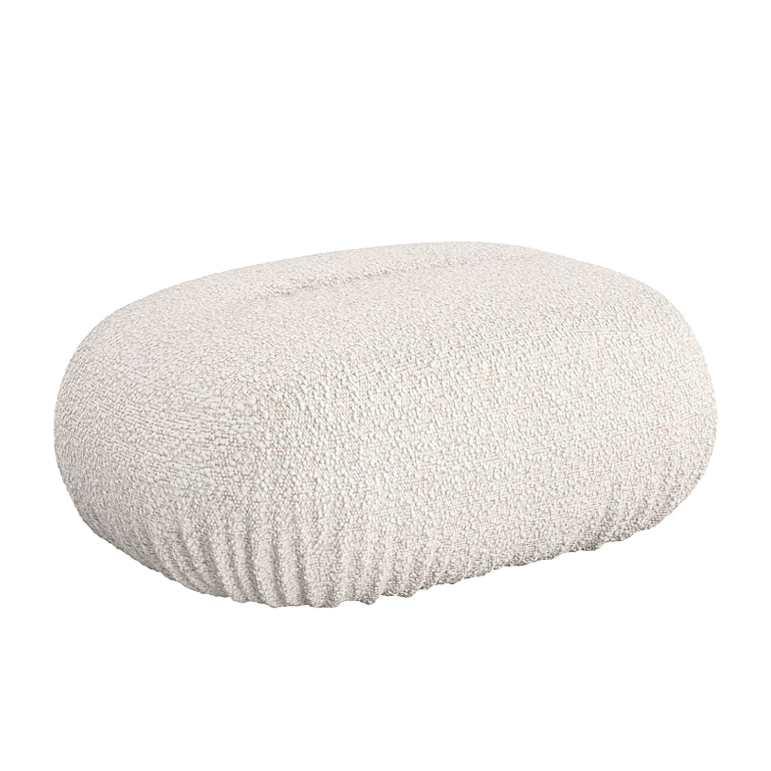 Ondo Ottoman - Maya Cream Boucle