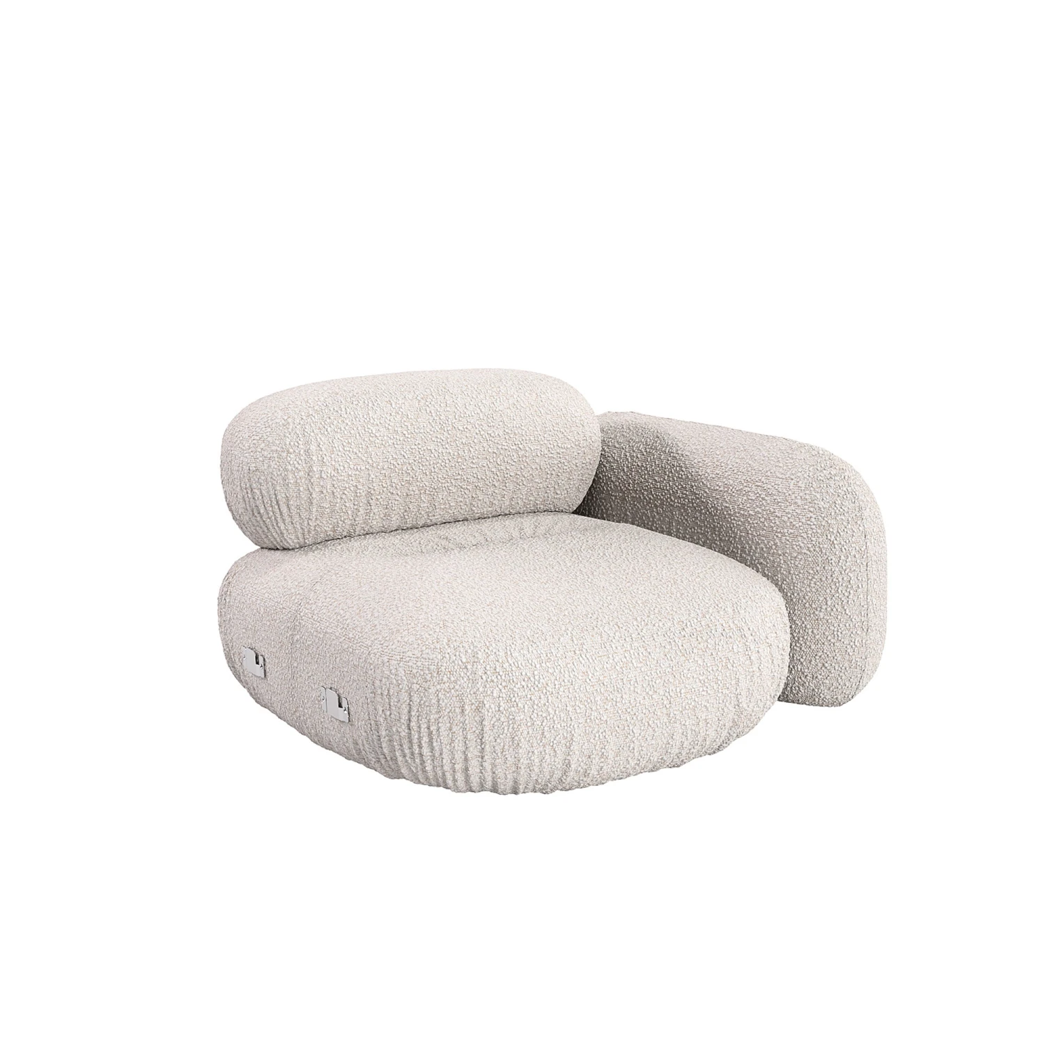 Ondo Right Hand Corner Module - Maya Cream Boucle