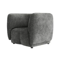 Plum Armchair - City Grey