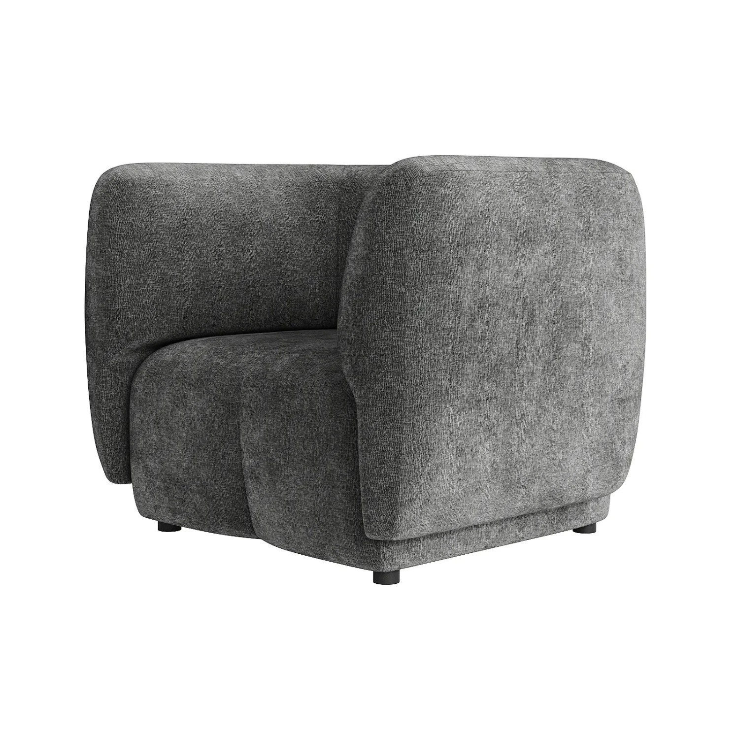 Plum Armchair - City Grey