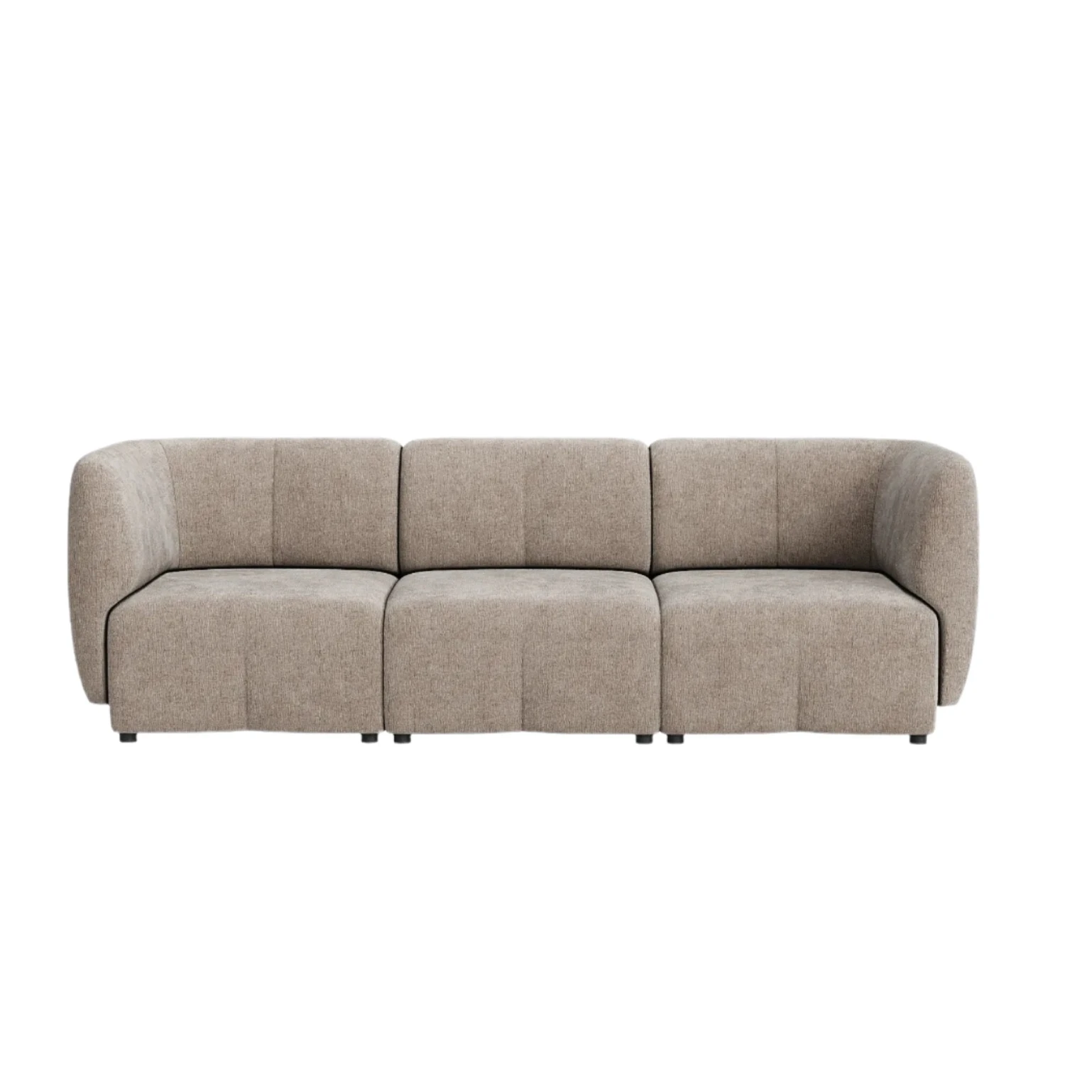 Plum 4 Seater Sofa - City Almond - Image 3