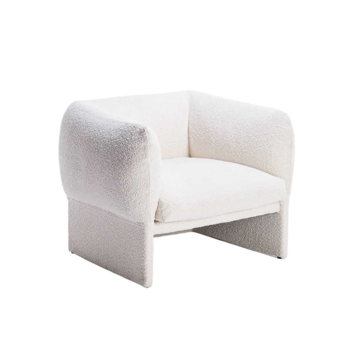 Tulip Lounge Chair - Maya Cream Boucle