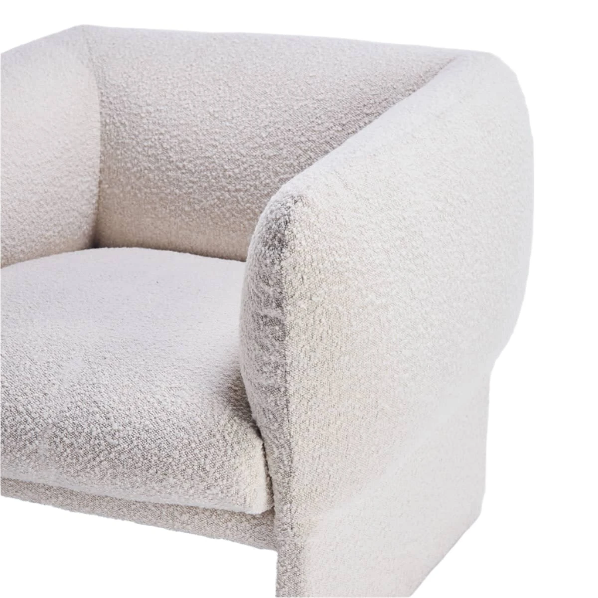 Tulip Lounge Chair - Maya Cream Boucle - Image 10