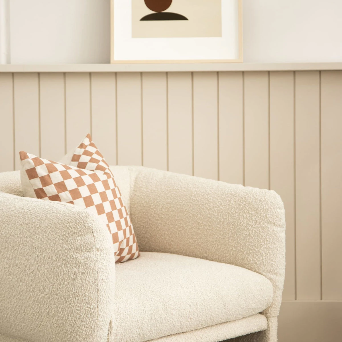 Tulip Lounge Chair - Maya Cream Boucle - Image 12