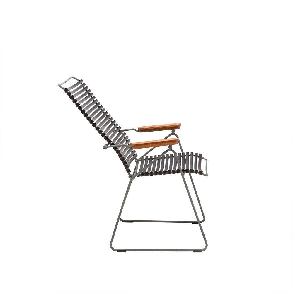 Click Outdoor Adjustable Lounge Chair - Black - Image 3