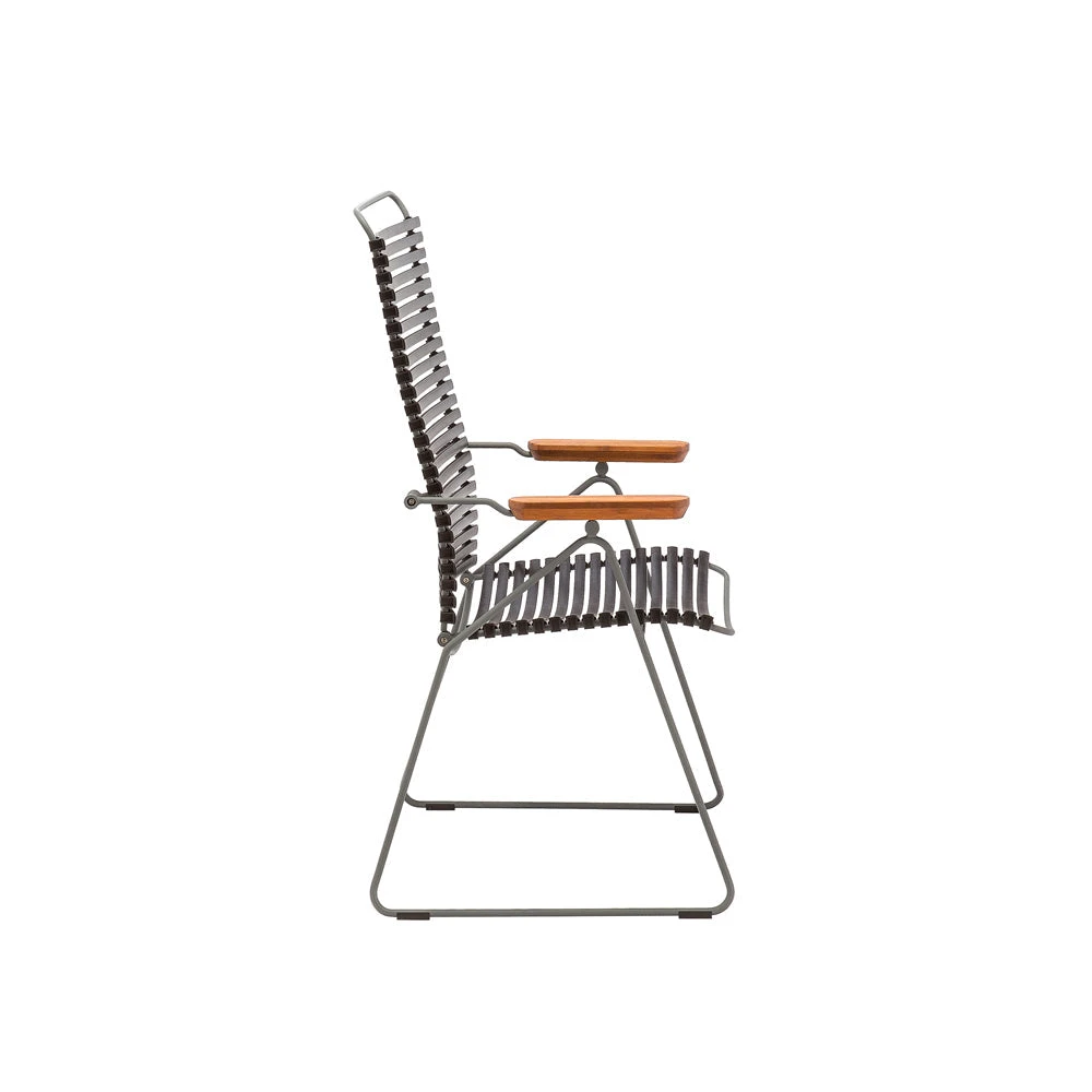 Click Outdoor Adjustable Lounge Chair - Black - Image 4