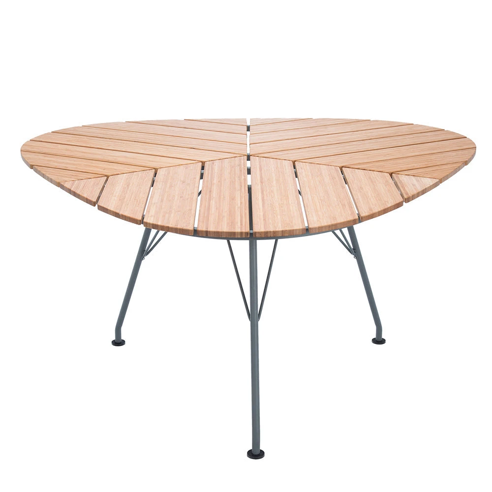 Leaf Outdoor Dining Table - Bamboo/Dark Grey - Image 3
