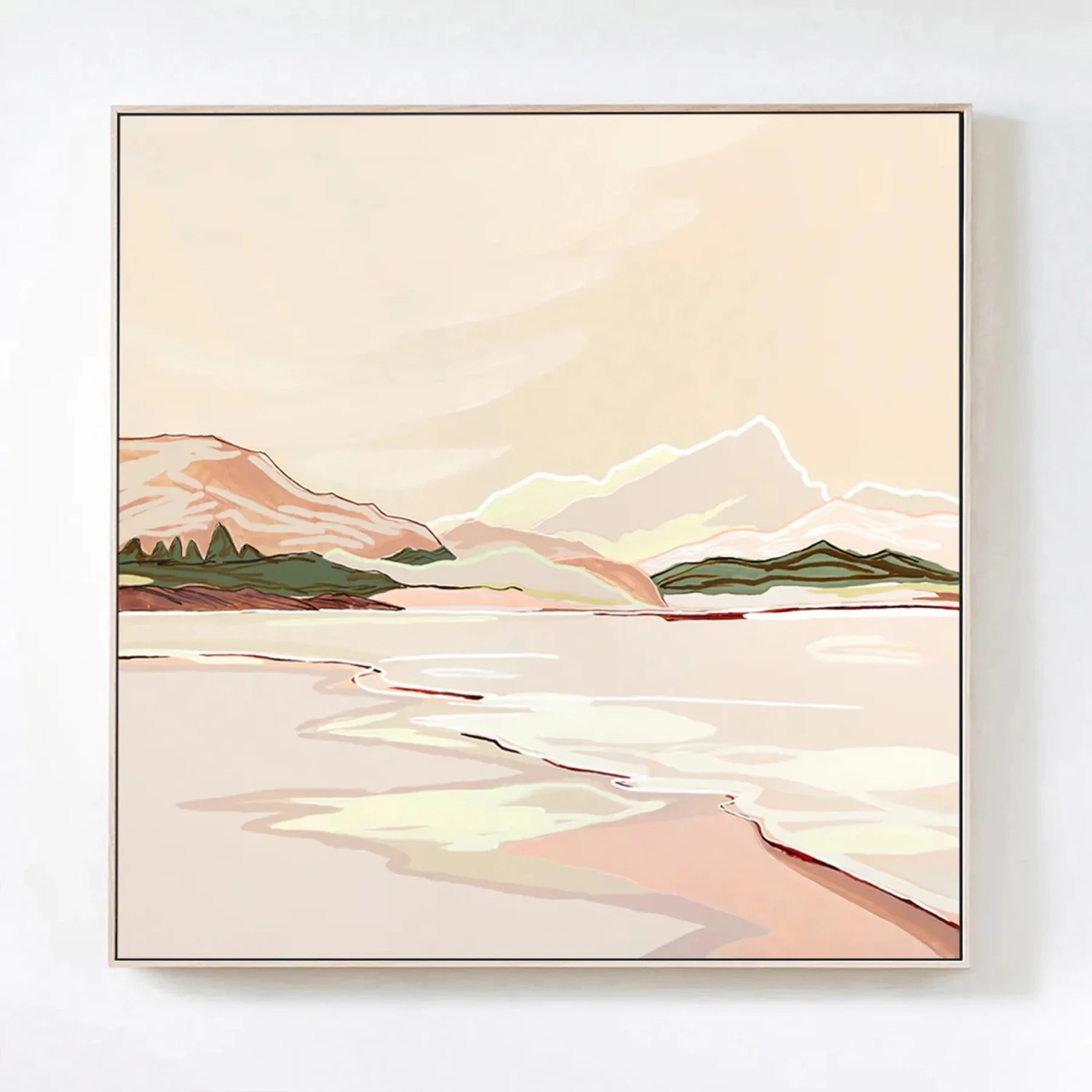 Glimmers Canvas Print 140cm X 140cm - Image 3