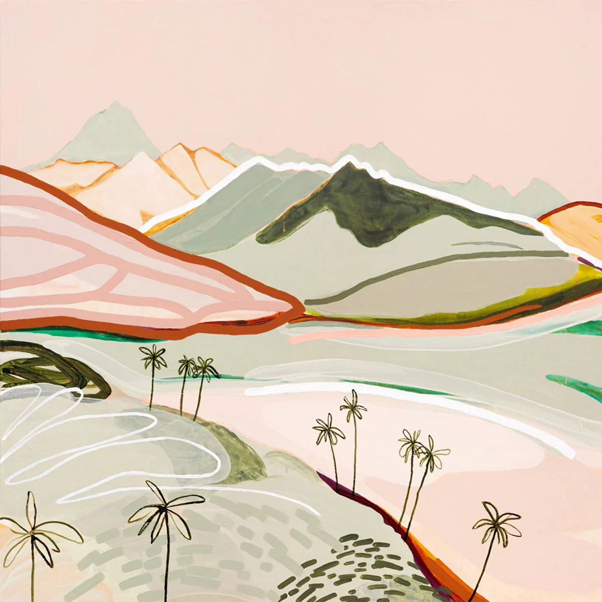 In Sun We Trust Canvas Print 80Cm X 80Cm