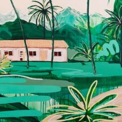 Island Treasure Canvas Print 80cm X 80cm