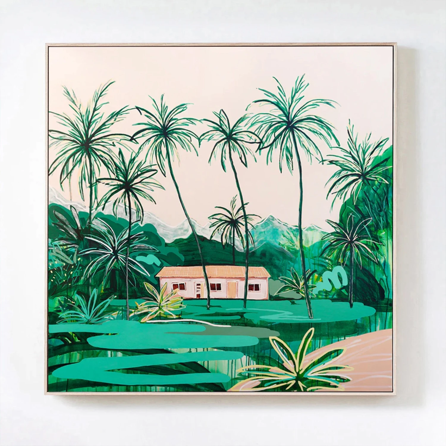 Island Treasure Canvas Print 80cm X 80cm - Image 3