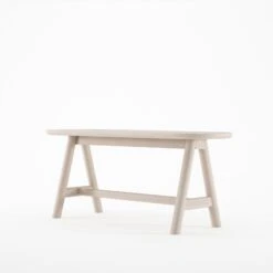 Curbus Oval Bench - White Ash