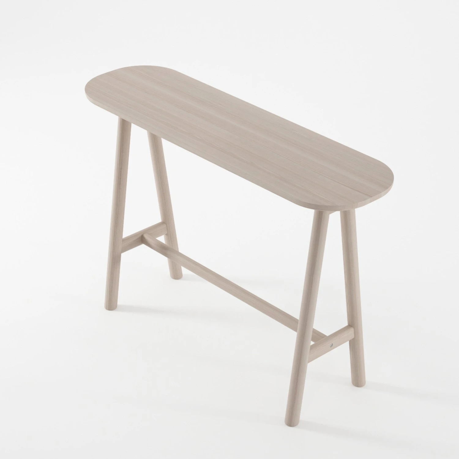 Curbus Oval Console - White Ash - Image 3