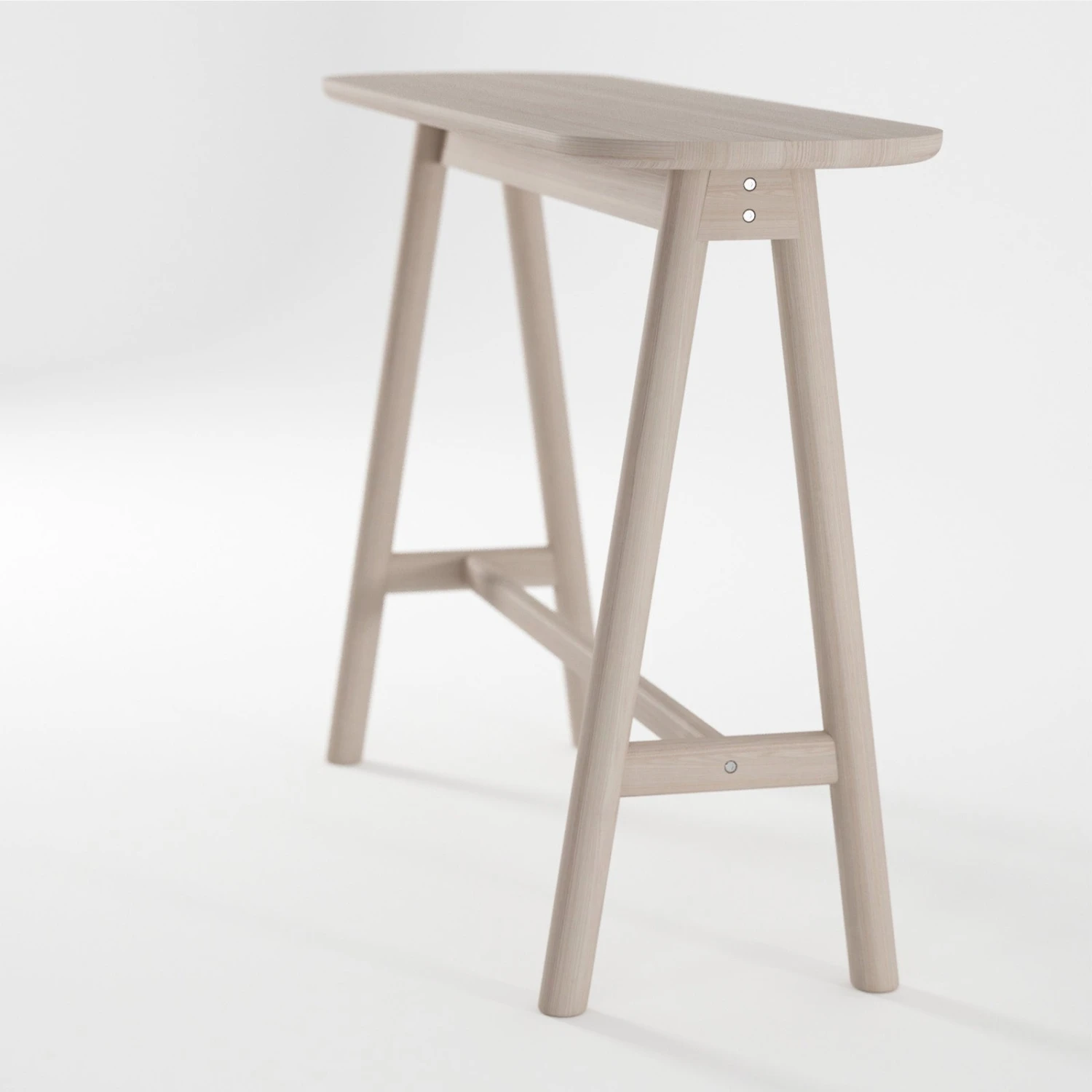 Curbus Oval Console - White Ash - Image 5