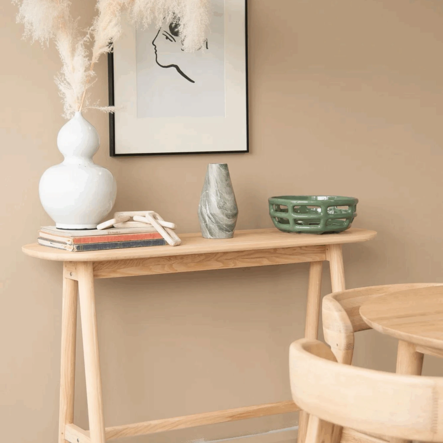 Curbus Oval Console - White Ash - Image 7