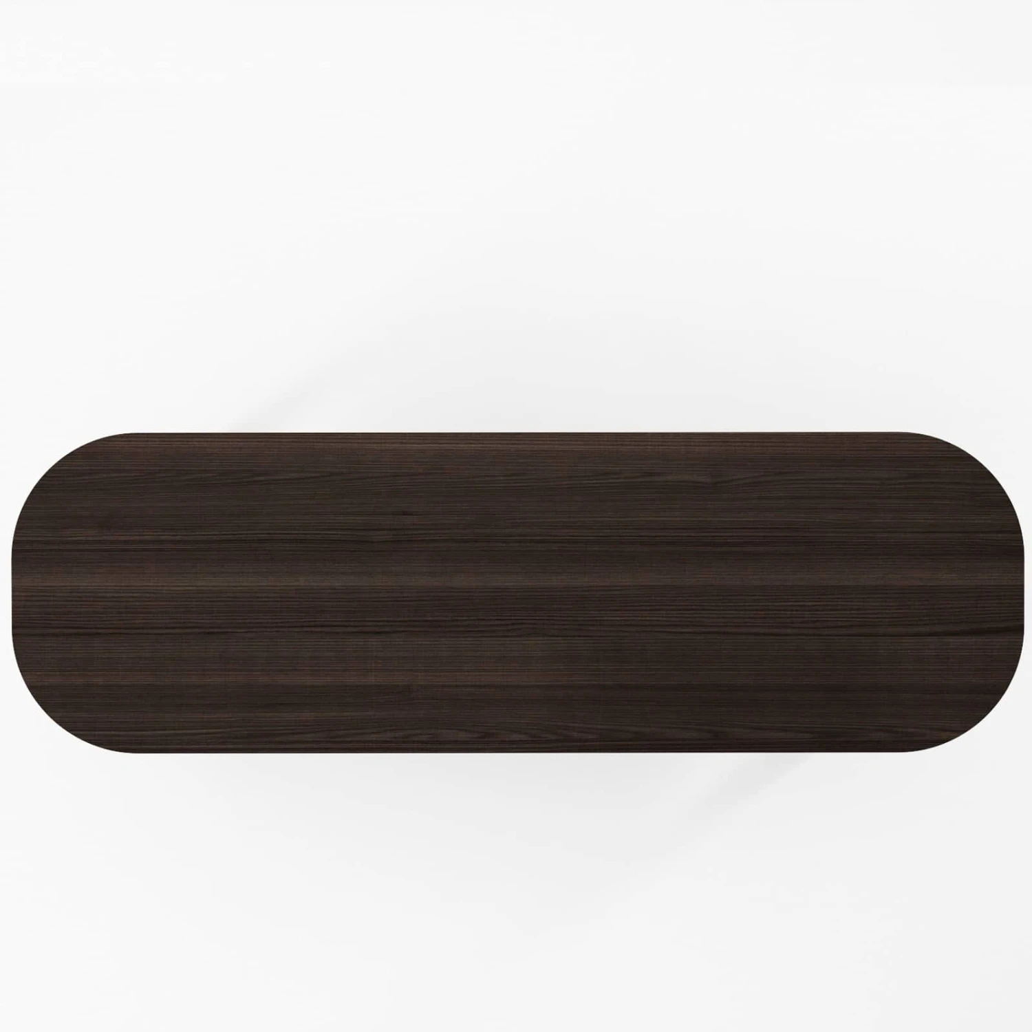 Curbus Oval Media Rack - White Ash Dark Stained - Image 5