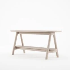 Curbus Oval Media Rack - White Ash