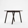 Curbus Square Dining Table 80cm - White Ash Dark Stained