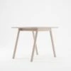 Curbus Square Dining Table 80cm - White Ash Dark