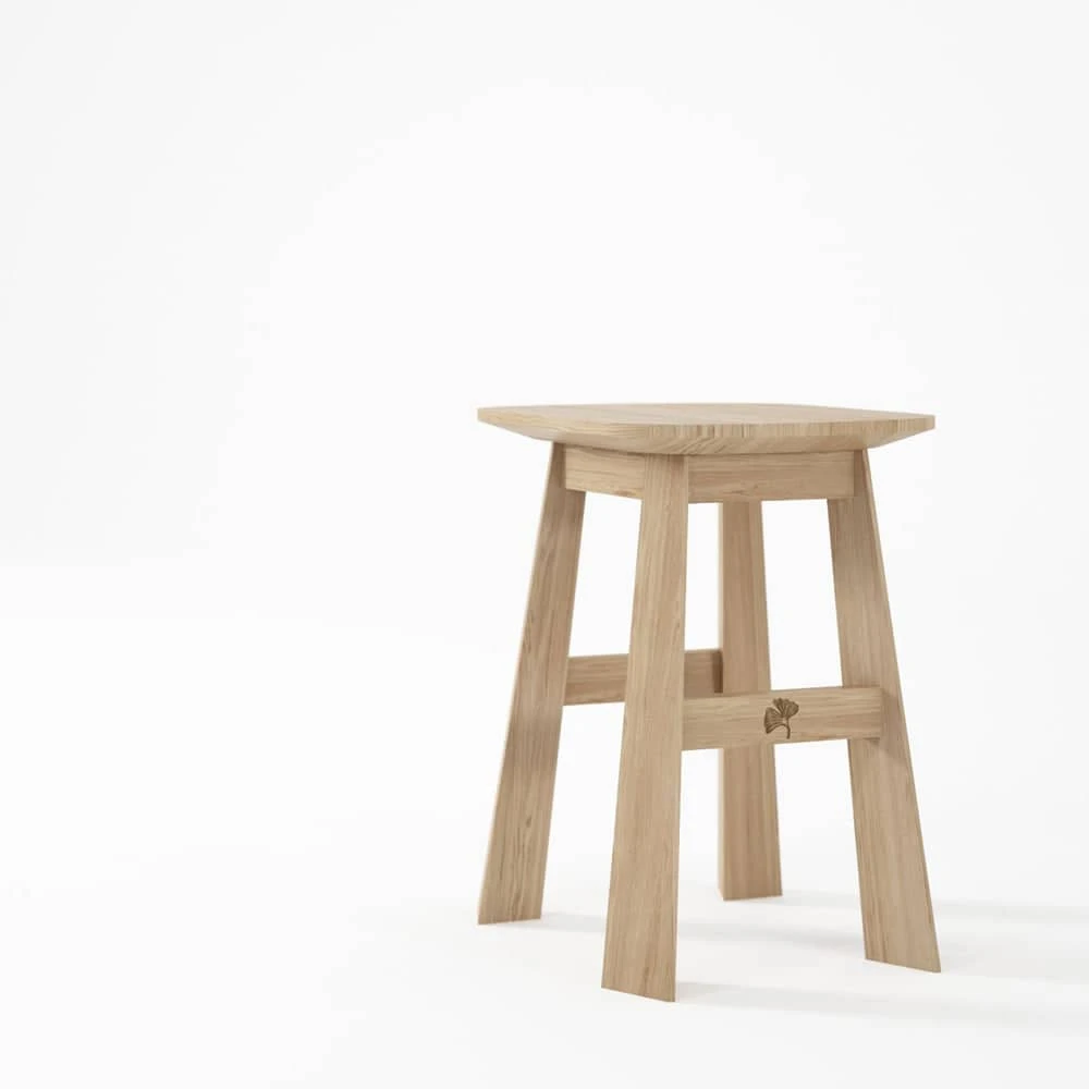 East Rectangle Stool - Oak - Image 5
