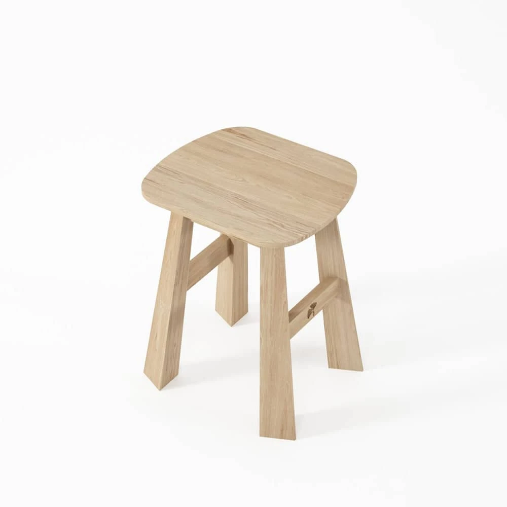 East Rectangle Stool - Oak - Image 4