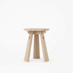 East Round Stool - Oak