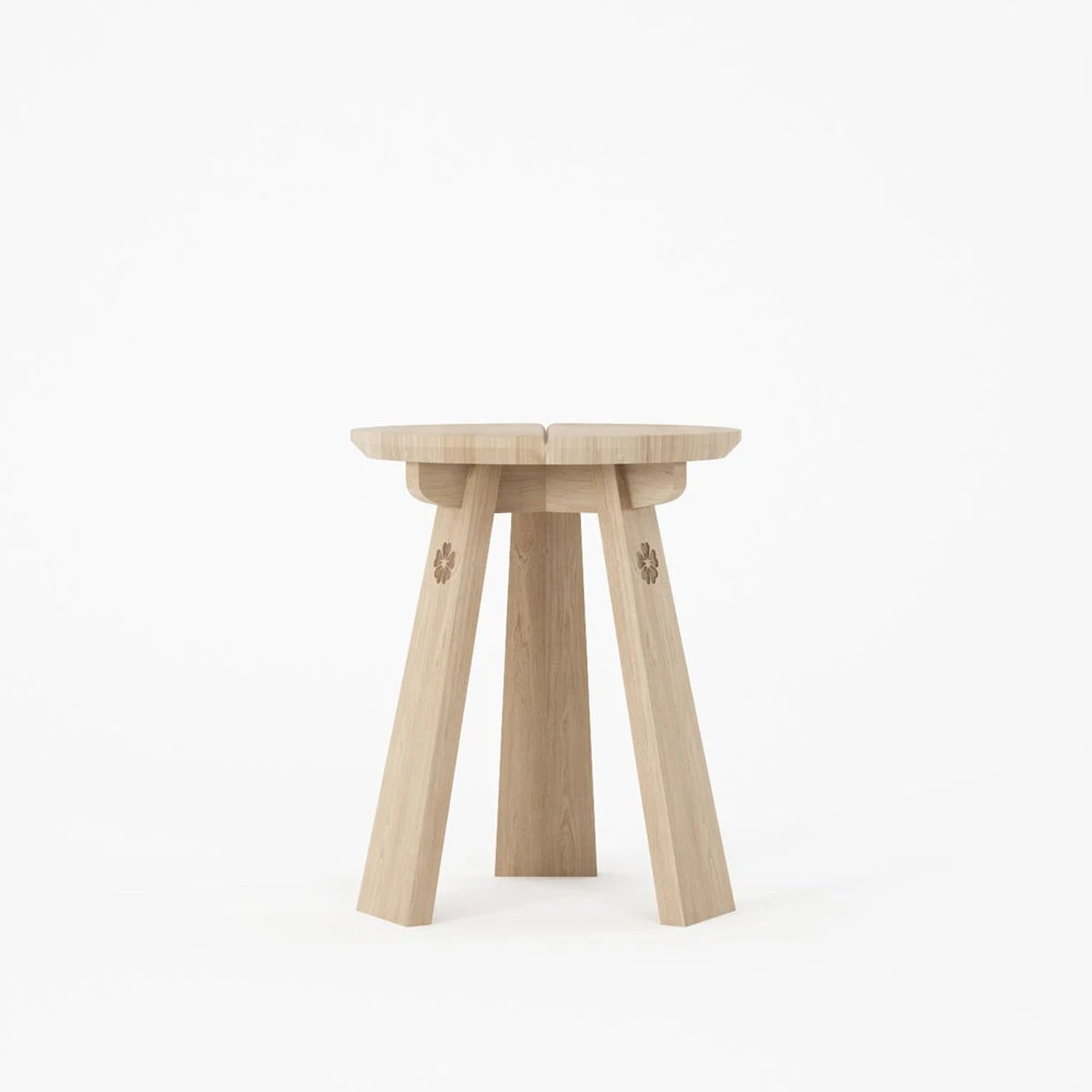 East Round Stool - Oak