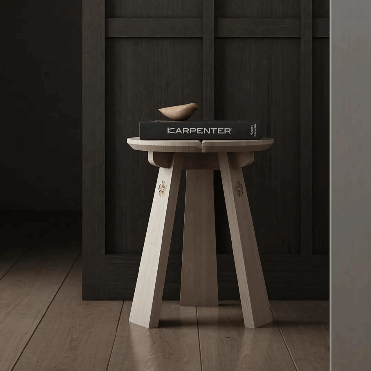 East Round Stool - Oak - Image 2