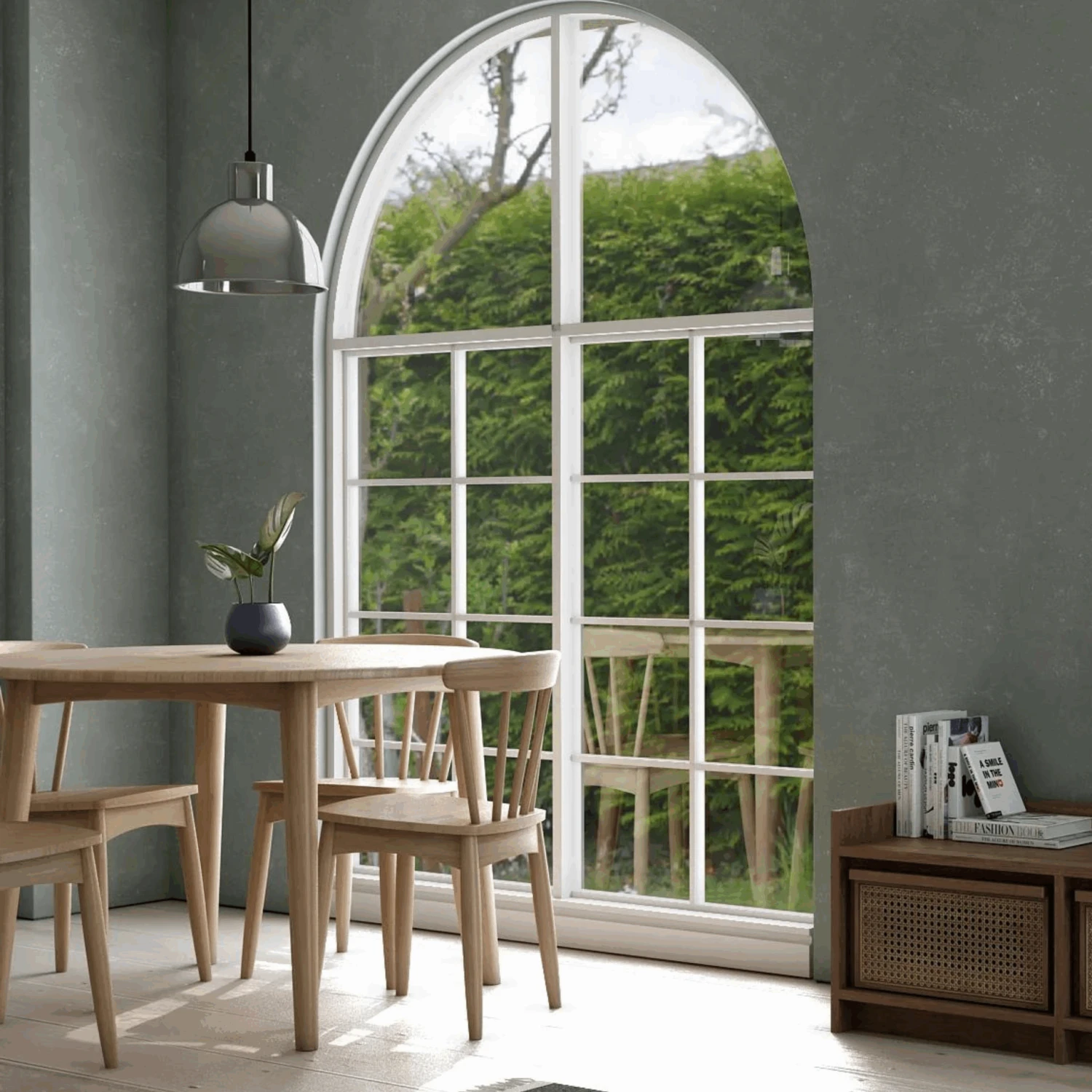 Grasshopper Round Dining Table 120cm - Oak - Image 3