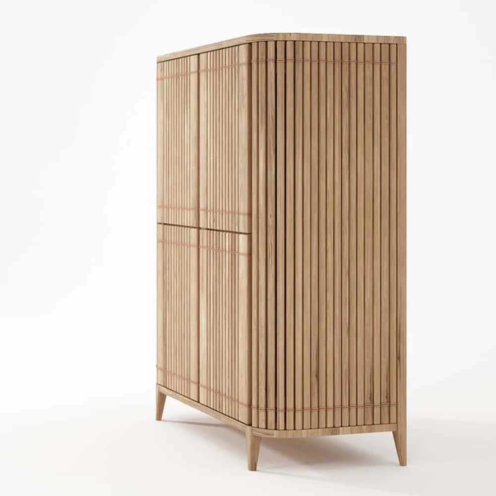 Koppar Cupboard W 4 Dr Patina Oak - Image 3