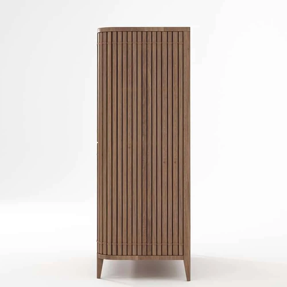 Koppar Cupboard W 4 Dr Teak - Image 7
