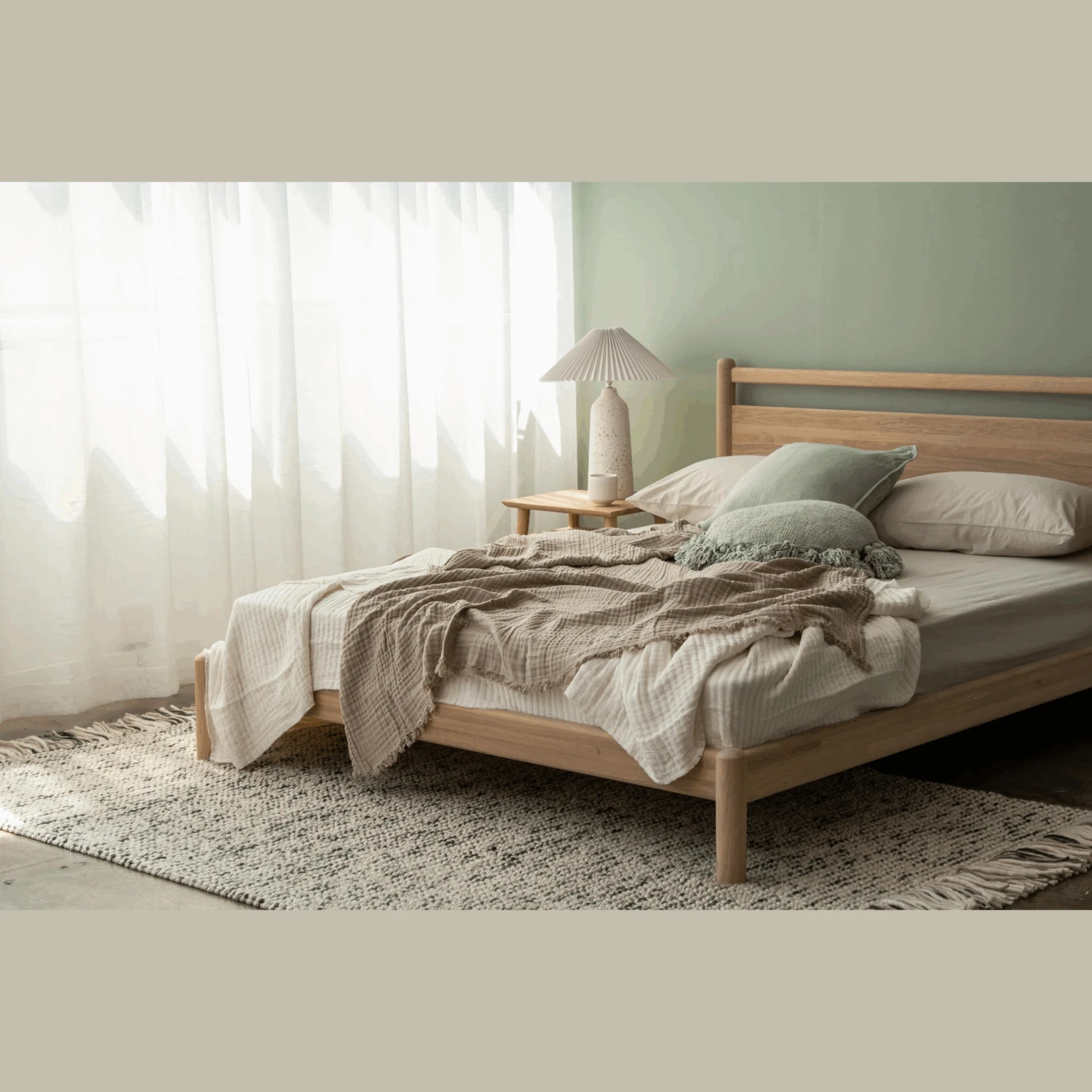 Taku King Bed - Oak - Image 3