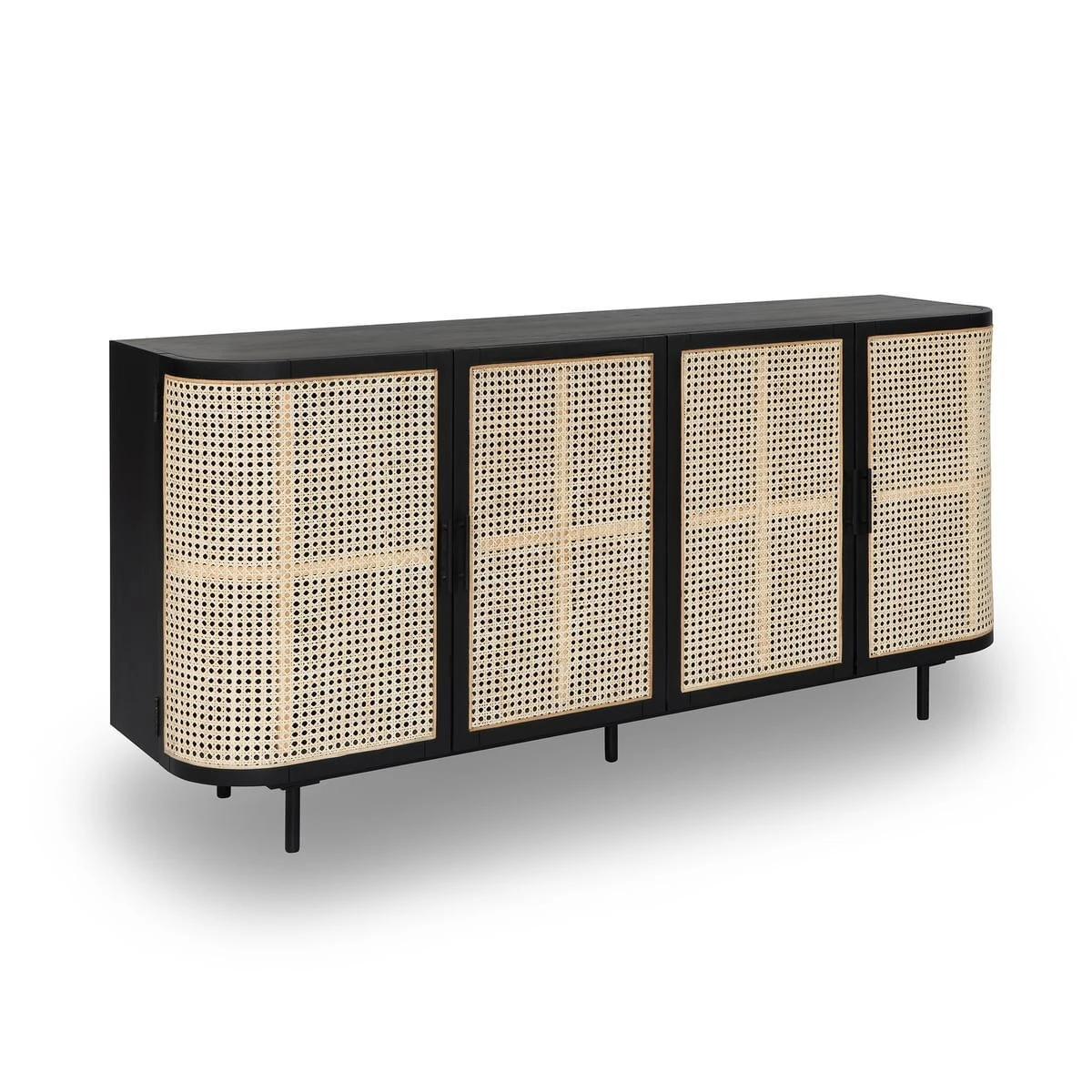 Embrace Rattan Sideboard 180 Cm - Black