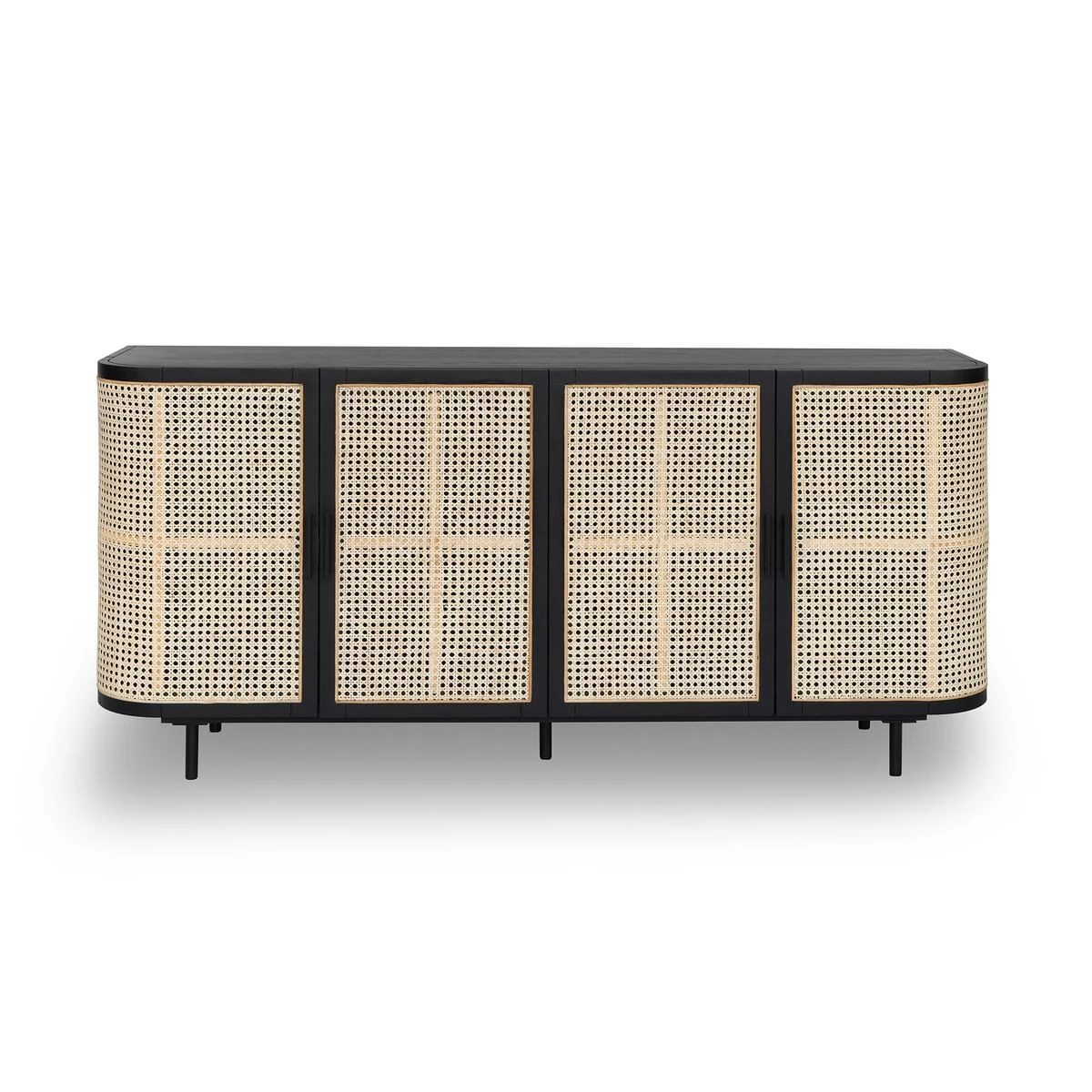 Embrace Rattan Sideboard 180 Cm - Black - Image 3
