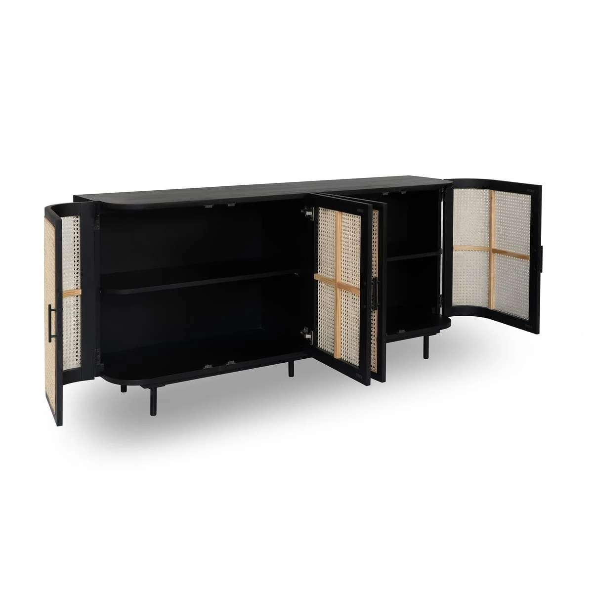 Embrace Rattan Sideboard 180 Cm - Black - Image 8