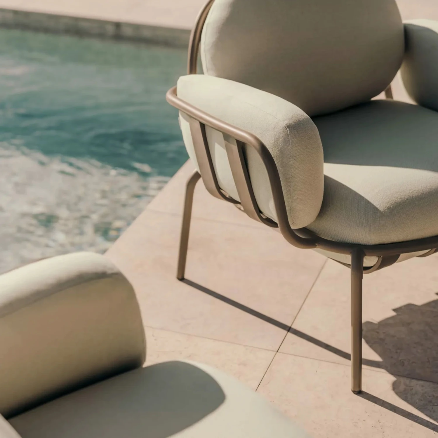 Joncols Outdoor Armchair - Grey - Image 3