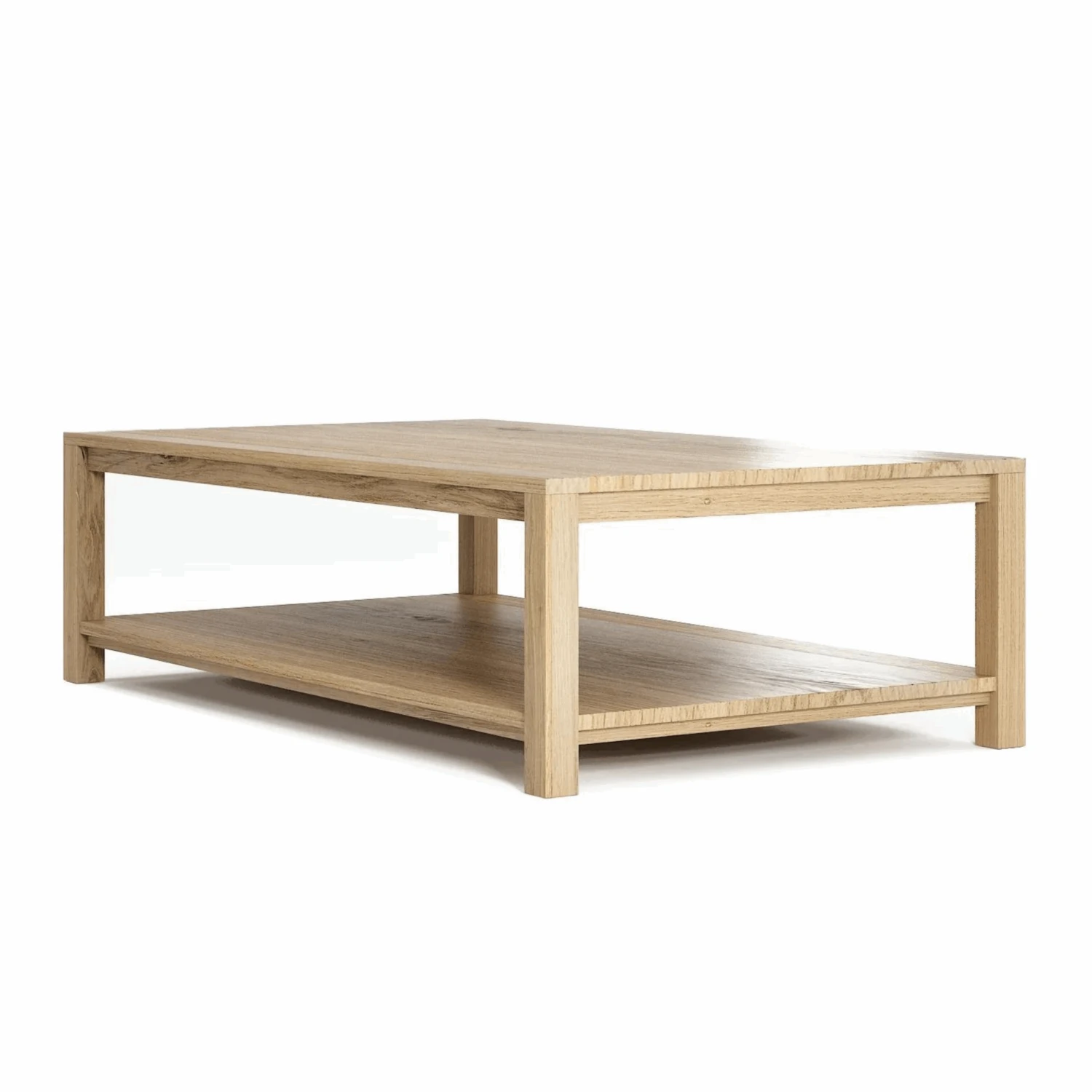 Solid Coffee Table - Oak - Image 2