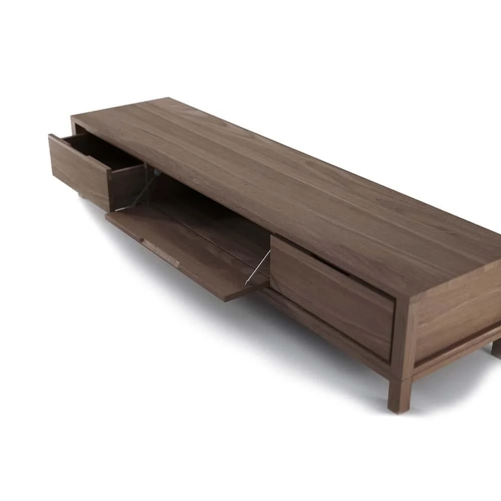 Solid TV Chest 180cm - Teak - Image 3