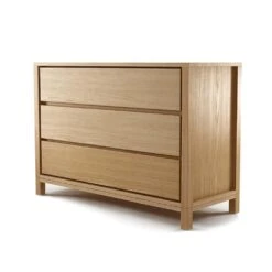 Solid Chest 3 Drawers - Oak