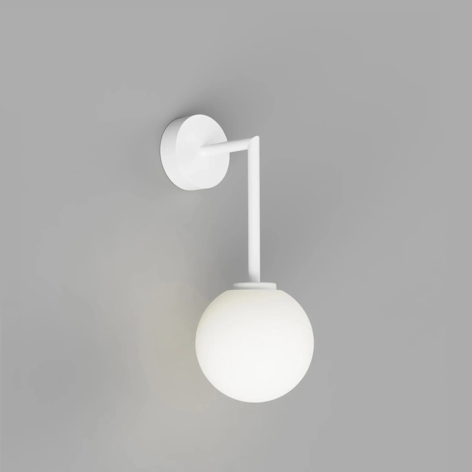 Orb Long Arm Wall Light Medium - White - Image 4