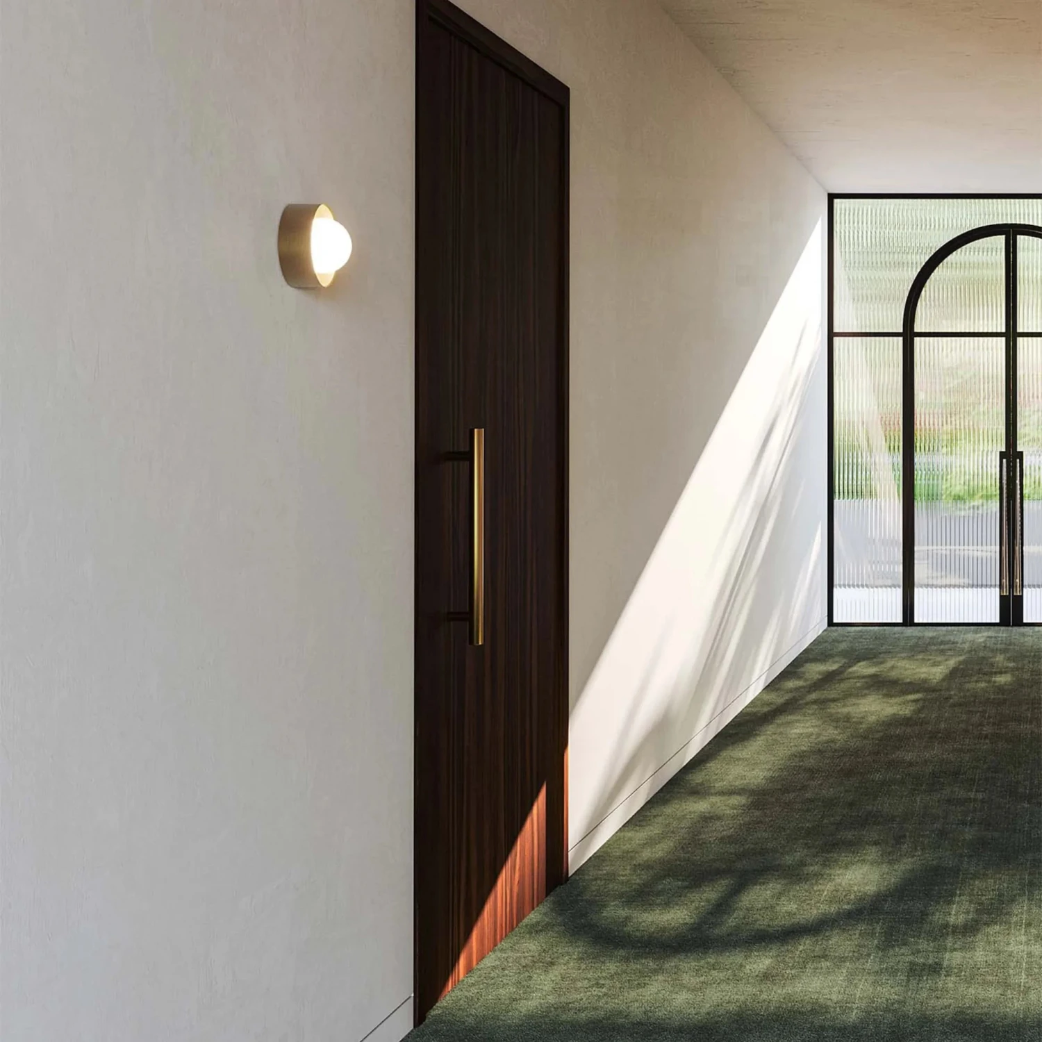 Orb Sur Wall Light Small - Old Brass - Image 5