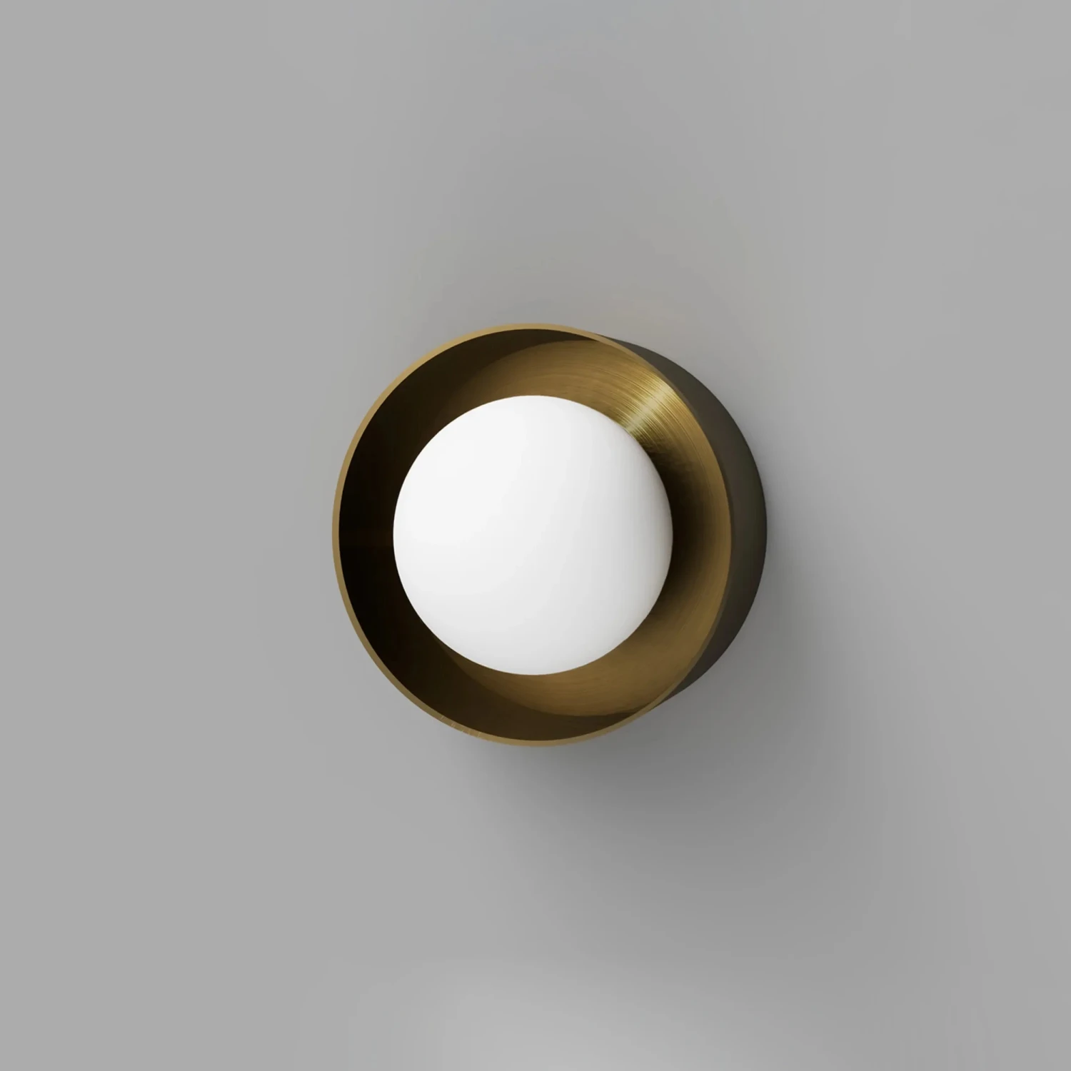 Orb Sur Wall Light Small - Old Brass - Image 8