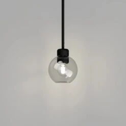Parlour Lite Sphere Pendant - Black/Clear