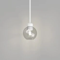 Parlour Lite Sphere Pendant - White/Clear