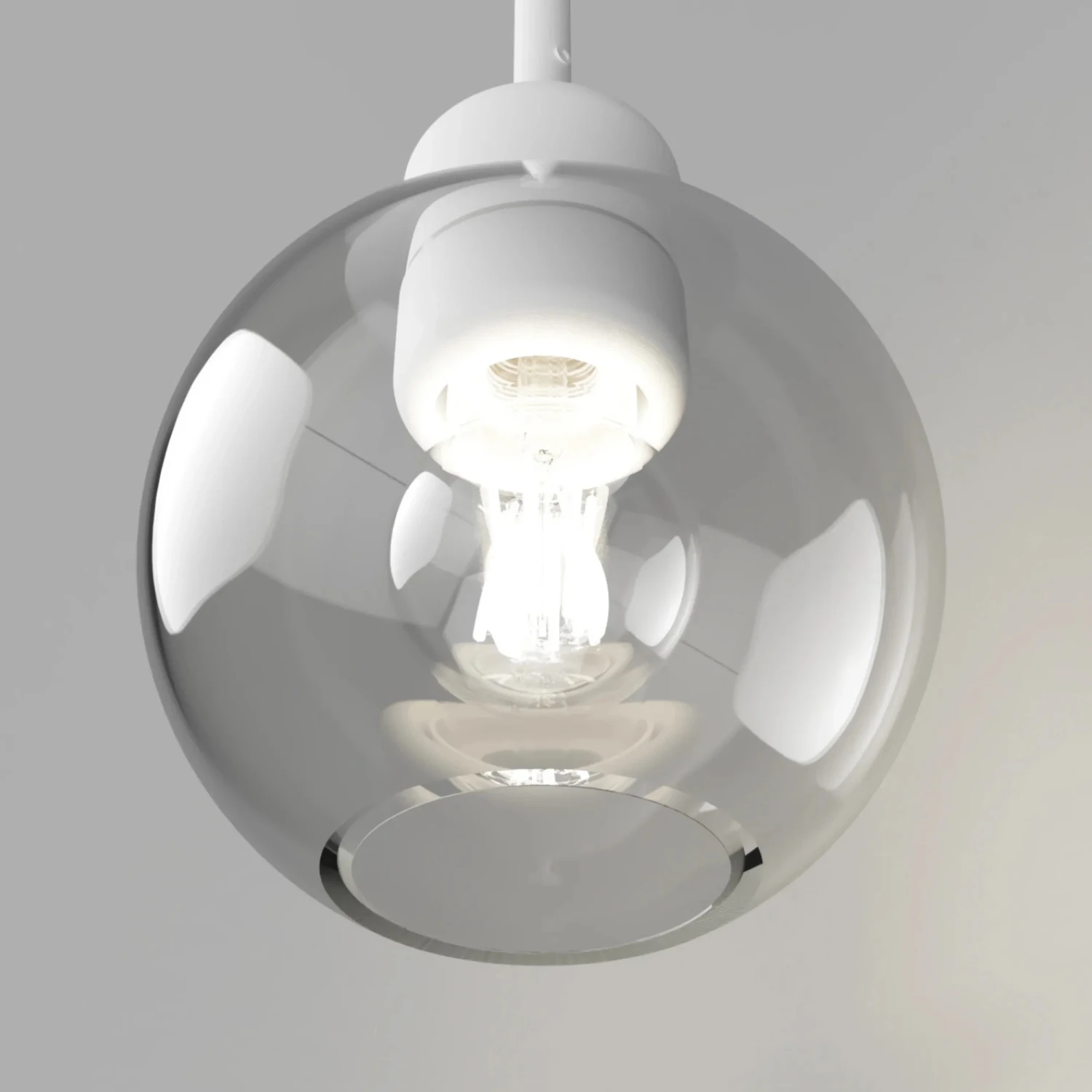 Parlour Lite Sphere Pendant - White/Clear - Image 3