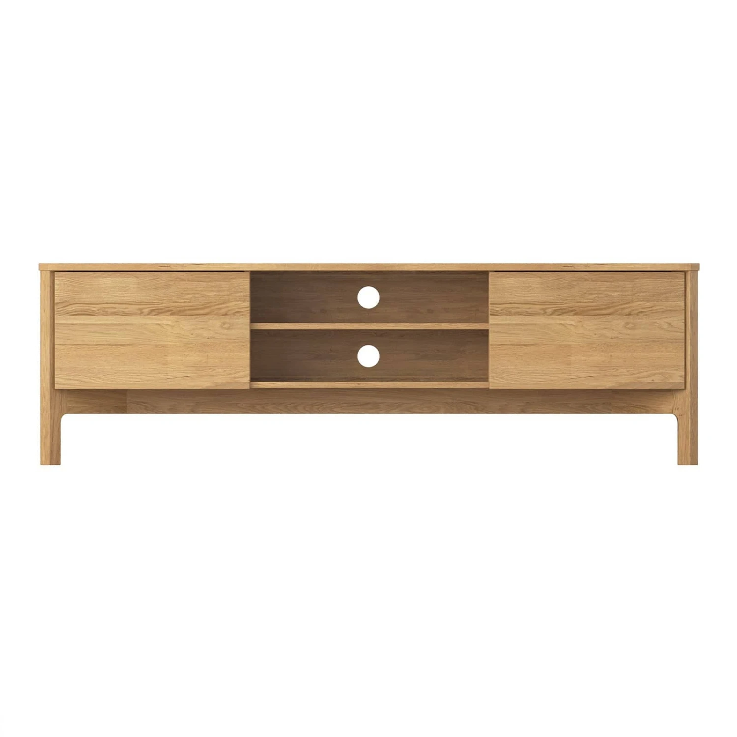 Aksel Entertainment Unit 180cm - Oak - Image 3