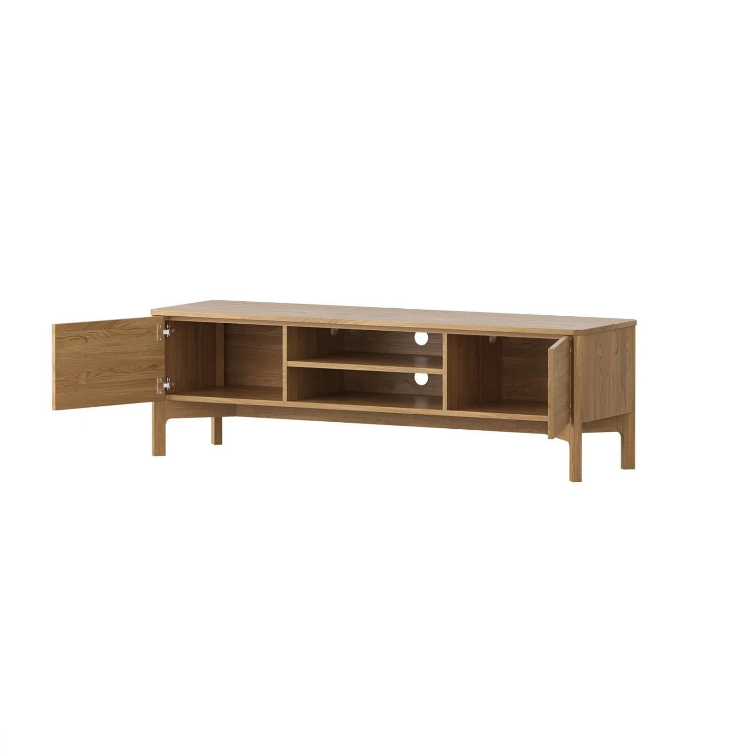 Aksel Entertainment Unit 180cm - Oak - Image 5