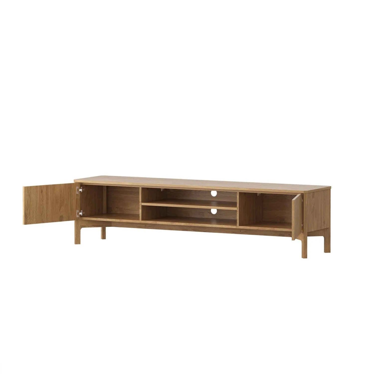 Aksel Entertainment Unit 220cm - Oak - Image 5