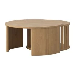 Benson Nesting Coffee Tables Set Of 2 - Oak